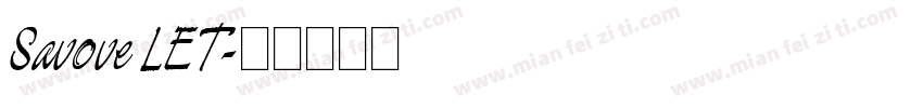 Savove LET字体转换